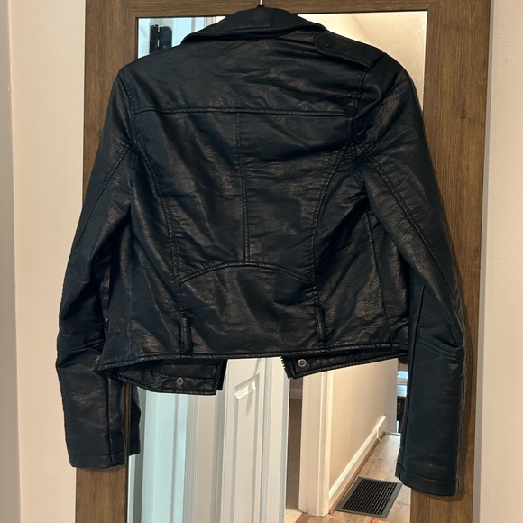 Wild Table Target Faux Leather Jacket in Black XS - Picture 7 of 7